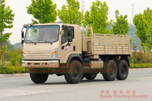 Dongfeng 6*6 flathead off-road truck–EQ2082 diesel off-road truck–Dongfeng 240 civilian off-road transporter exported