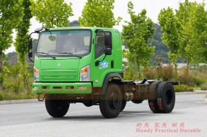 Dongfeng 4*4 flathead off-road truck–170hp diesel off-road truck–Custom Chassis Export Manufacturer