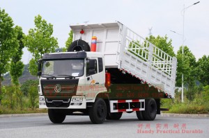 Dongfeng 4×2 Cage-Type Dump Truck — Weichai 210 HP Off-Road Transport Truck — Dump Truck Manufacturer and Exporter