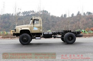 Dongfeng 4WD Pointed off-road special chassis–4*4 Dongfeng 240hp off-road chassis modification–Dongfeng off-road truck chassis export manufacturers