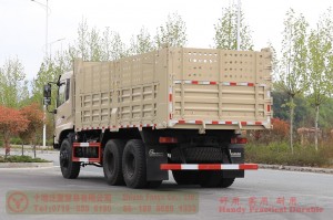 Dongfeng 6*6 Dump Truck–260 HP Rear Dual Tire Truck–Higher Railing Off-road Truck for Export