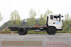 Dongfeng 210 HP Rear Dual Tire Special Off-road Chassis–Dongfeng Flathead 4*2 Chassis–Off-road Truck Export Manufacturer