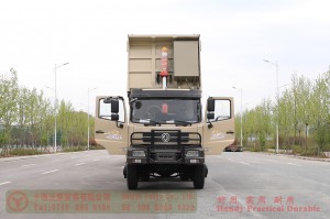 Dongfeng 260 HP 6*6 Dump Truck–Dongfeng Rear Dual Tire Dump Truck–Higher Railing Off-road Truck for Export