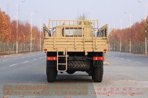 Dongfeng 6×6 Grey Cab 190HP Off-Road Truck — Dongfeng Long-Nose 245 Off-Road Transport Vehicle — Dongfeng EQ2100 Cargo Box with Side Lights