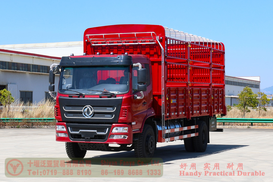 Dongfeng 4×2 Hydraulic Tailgate Truck — 210 HP Box Truck — Commercial Truck Export Manufacturer