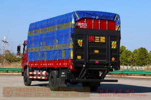 210 HP Box Truck–Dongfeng 4×2 Hydraulic Tailgate Truck–Commercial Truck Export Manufacturer