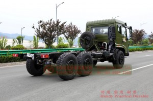 Dongfeng new six-drive off-road type special chassis – 6 * 6 multifunctional modified chassis export – 210 hp Dongfeng vehicle chassis configuration