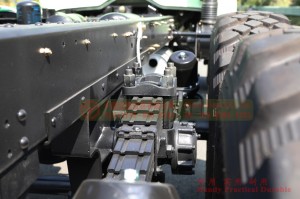 Dongfeng EQ2100E6DJ long head diesel chassis – 6*6 Dongfeng off-road truck chassis for export – export type six wheel drive tip off-road chassis conversion