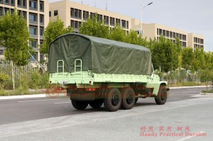 Dongfeng Six-wheel-drive Long Head Off-road Truck–EQ2100 Enhanced Off-road Transportation Truck for Export–Six-wheel-drive Off-road Truck with Canopy Attachment