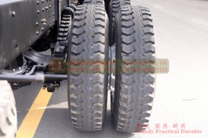 Dongfeng 8*4 flatbed truck chassis–Dongfeng Hercules 10 meters flatbed truck chassis–30 tons of special truck chassis conversion
