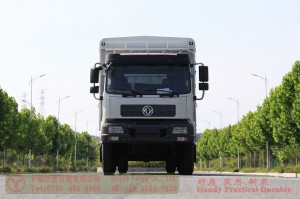 Dongfeng 210-horsepower Twin-Rear-Wheel Cage-Body Truck — Dongfeng Flat-Nose 4×2 Truck — Off-Road Truck Export Manufacturer