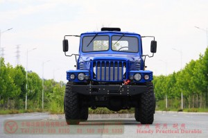 Dongfeng EQ2100 six-wheel-drive off-road chassis – 6×6 pointed EQ245 troop-carrying truck chassis for export – long head 190 hp military vehicle special conversion