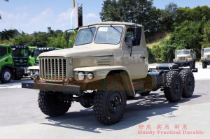 Dongfeng six wheel drive Classic EQ2082E6DJ Chassis – 6×6 Dongfeng 2.5 ton off-road vehicle conversion – standard without winch 240 long head truck chassis