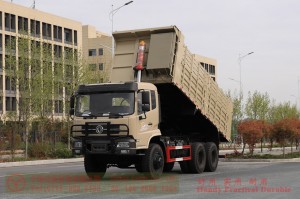 Dongfeng 260 HP 6*6 Dump Truck–Dongfeng Rear Dual Tire Dump Truck–Higher Railing Off-road Truck for Export