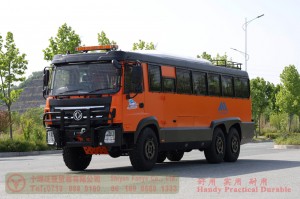 Dongfeng bus with bumper bar–Dongfeng 6*6 bus–210 hp city commuter bus–Dongfeng 21-seat bus