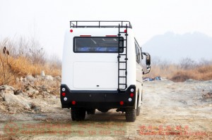 Dongfeng bus with bumper bar–Dongfeng 6*6 bus–190 hp city commuter bus–Dongfeng 30-seat bus