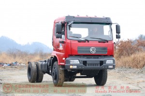 Dongfeng 210 HP Rear Dual Tire Special Off-road Chassis–Dongfeng Flathead 4*2 Chassis–Off-road Truck Export Manufacturer