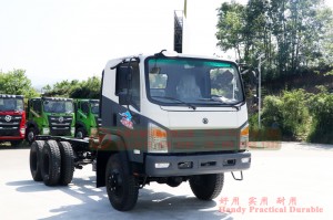 6WD Dongfeng flat bed truck floor modification_6WD “Bobcat” off-road small truck configuration_6*6 special vehicle chassis manufacturers