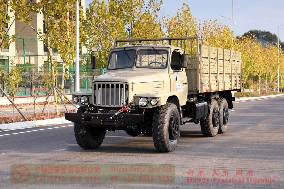 Dongfeng customized EQ2100 six-wheel drive off-road troop carrier–Dongfeng  six-wheel drive 190 hp pointy truck–6*6 multi-functional pointy cargo  carrier