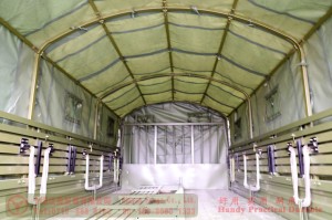 รถบรรทุกออฟโรด Dongfeng 210 แรงม้าพร้อมผ้าใบกันน้ำ – รถบรรทุกกึ่งรถแท็กซี่ Dongfeng – ผู้ผลิตส่งออกรถบรรทุกนอกถนน Dongfeng