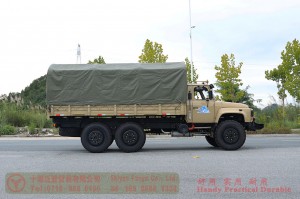 Dongfeng six-wheel drive rudder gray 190 hp off-road truck–Dongfeng long head 245 off-road transporter–Dongfeng EQ2100 all-wheel drive off-road special vehicle