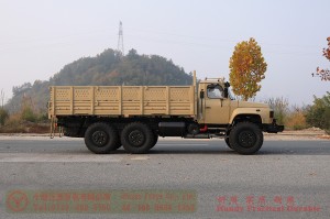 Dongfeng 6×6 Grey Cab 190HP Off-Road Truck — Dongfeng Long-Nose 245 Off-Road Transport Vehicle — Dongfeng EQ2100 Cargo Box with Side Lights