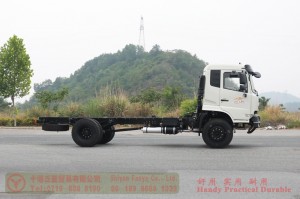 Dongfeng 4WD truck chassis – Cummins 210hp convertible chassis – 4WD off-road truck chassis for export