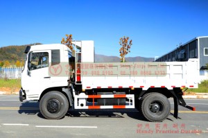 Dongfeng 4*2 Dump Truck in White Off-road Vehicle Good Performance