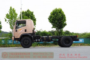 Dongfeng 4*4 flathead off-road truck Chassis–170hp diesel off-road truck Chassis–Custom Chassis Export Manufacturer