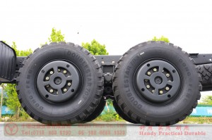 Dongfeng EQ2100 six-wheel-drive off-road chassis – 6×6 pointed EQ245 troop-carrying truck chassis for export – long head 190 hp military vehicle special conversion