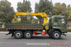 Dongfeng Six Drive Truck with 6.5 Tons crane