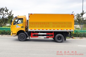 Dongfeng 4*2 yellow transporter offer–Dongfeng four wheel drive van transporter–Dongfeng truck export