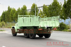 Dongfeng 6*6 Long Head Off-Road Truck – Reinforced Off-Road Transporter for Export – 6*6 Off-Road Truck with Canopy Pole Addition