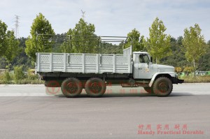 Dongfeng 6*6 Long Head Off-Road Truck – Reinforced Off-Road Transporter for Export – 6*6 Off-Road Truck with Canopy Pole Addition