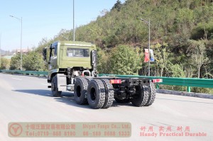Dongfeng 6×4 off-road dump truck chassis– Dongfeng six-wheel drive 210 hp off-road vehicle chassis–Dongfeng flathead row half off-road special vehicle chassis