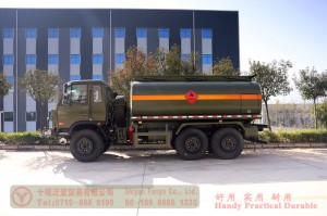 Dongfeng six-wheel drive cross-country tanker–Dongfeng six-wheel drive EQ2102 double row cross-country fuel truck–Dongfeng 6×6 classic tanker fuel truck