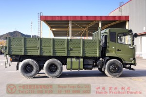Dongfeng 210hp 6*4 off-road truck –Dongfeng one and a half row cab off-road truck–Dongfeng manual eight speed off-road truck