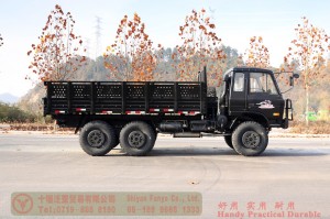 190 HP Flathead Diesel Off-road Truck–Dongfeng 6*6 Troop Carrier for civilian export–EQ2102 Dongfeng 6-wheel-drive Semi-Off-road Truck