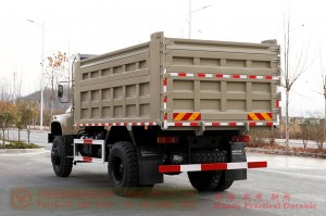 Flathead one and a half row 240 hp Truck–Dongfeng 4*4 rear ຢາງດຽວ off-road Truck–Twin-axle off-road ຜູ້ຜະລິດແປງ