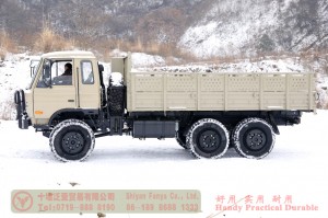EQ2102 Dongfeng six-wheel-drive one-and-a half row off-road truck–3.5-ton flathead diesel off-road vehicle–Dongfeng 6*6 off-road truck for exports