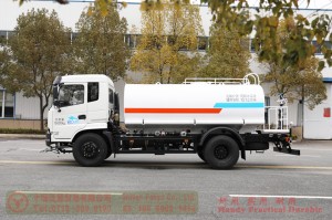 Dongfeng 4*2 sprinkler truck – 10 square volume green sprinkler truck – 210 hp water tanker truck production and export manufacturers