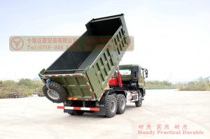 6×4 Dump Truck Off-road Vehicle Heavy Duty Truck  One Row and a Half