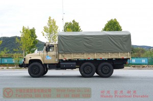 Dongfeng six-wheel drive rudder gray 190 hp off-road truck–Dongfeng long head 245 off-road transporter–Dongfeng EQ2100 all-wheel drive off-road special vehicle