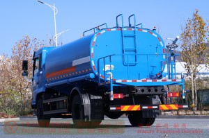 15 square volume green sprinkler truck – Dongfeng 4*2 sprinkler truck – 200 hp water tanker truck production and export manufacturers