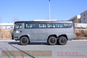 Dongfeng 6*6 bus–Weichai 340hp bus–27-seater medium bus–Dongfeng 8m bus