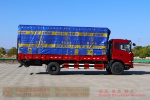 210 HP Box Truck–Dongfeng 4×2 Hydraulic Tailgate Truck–Commercial Truck Export Manufacturer