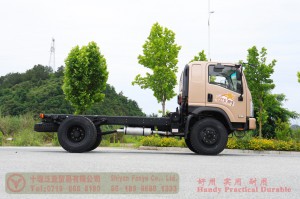 Dongfeng 4*4 flathead off-road truck Chassis–170hp diesel off-road truck Chassis–Custom Chassis Export Manufacturer