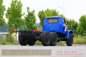 Dongfeng EQ2100 six-wheel-drive off-road chassis – 6×6 pointed EQ245 troop-carrying truck chassis for export – long head 190 hp military vehicle special conversion