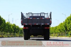 Dongfeng 6×6 Grey Cab 190HP Off-Road Truck — Dongfeng Long-Nose 245 Off-Road Transport Vehicle — Dongfeng EQ2100 Cargo Box with Side Lights