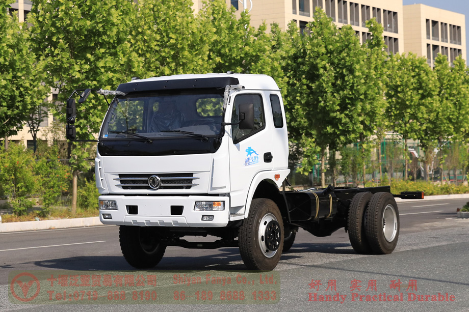 Dongfeng 4*2 special truck chassis–170 HP off-road truck chassis–Dongfeng sewage truck conversion special chassis